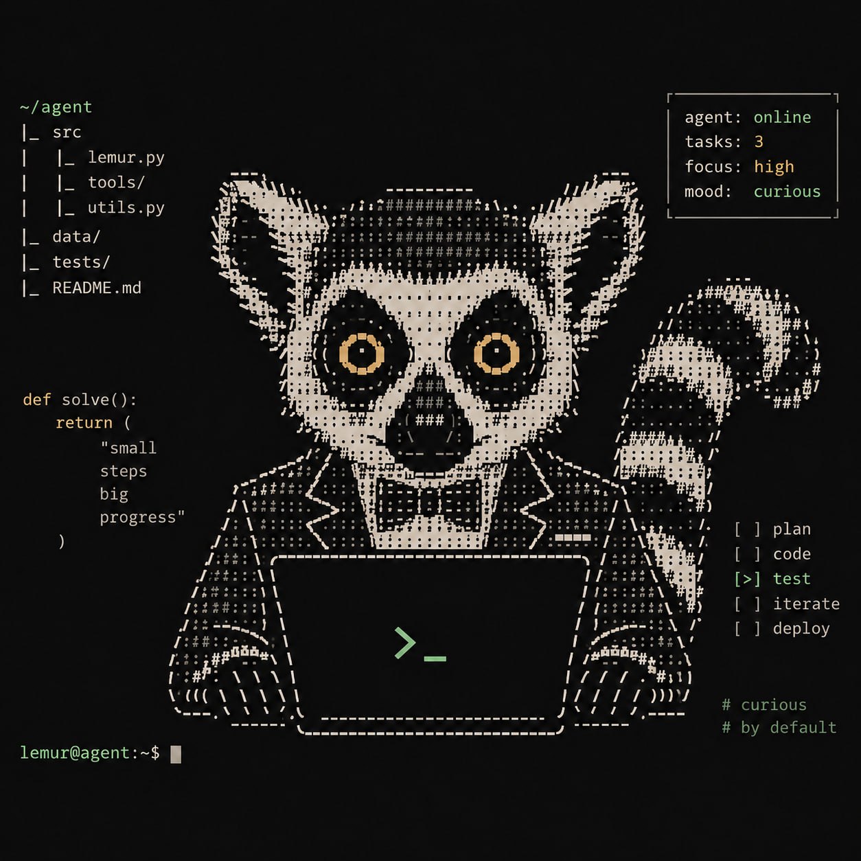 QED lemur mascot